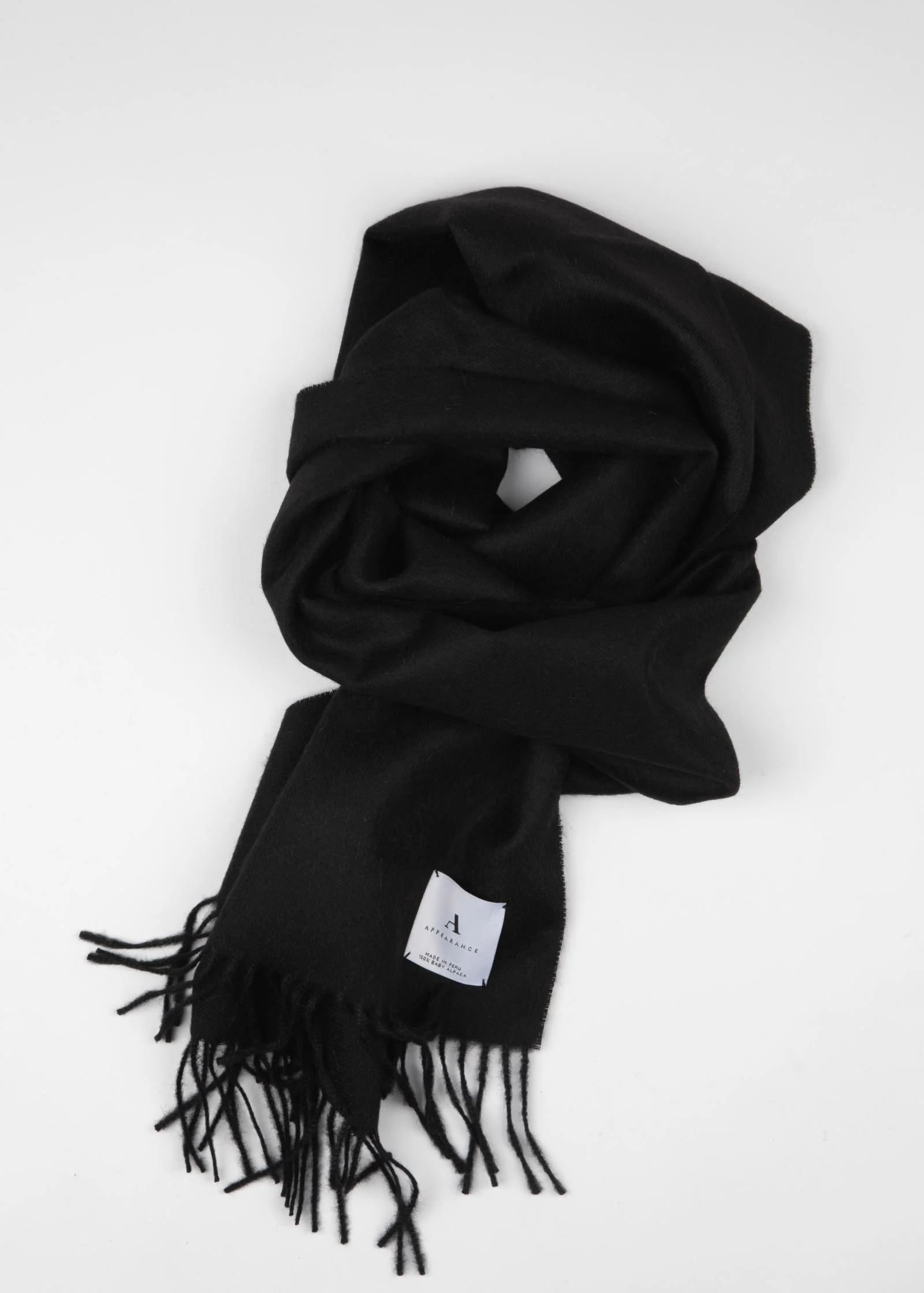Alpaca Scarf, Deep Black - Image 4