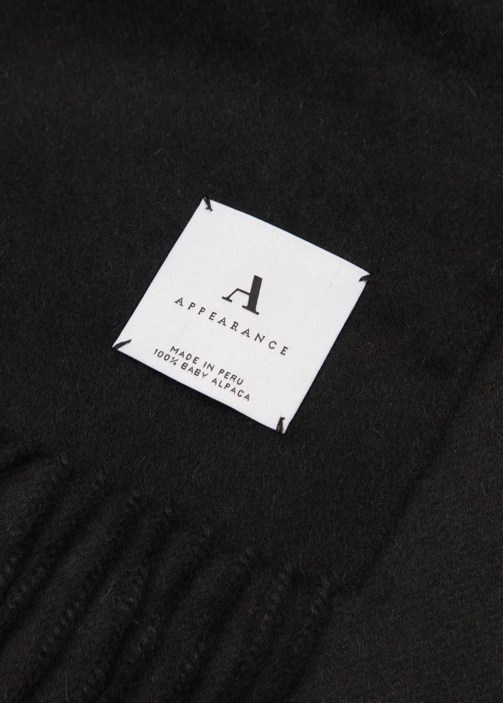 Alpaca Scarf, Deep Black - Image 5