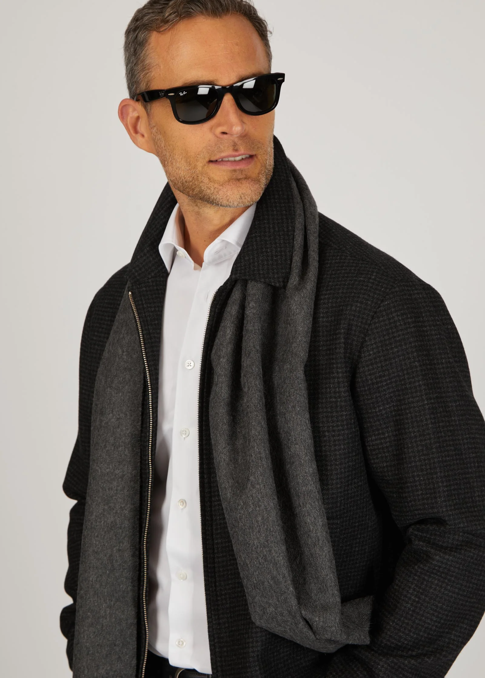 Alpaca Scarf, Graphite - Image 3