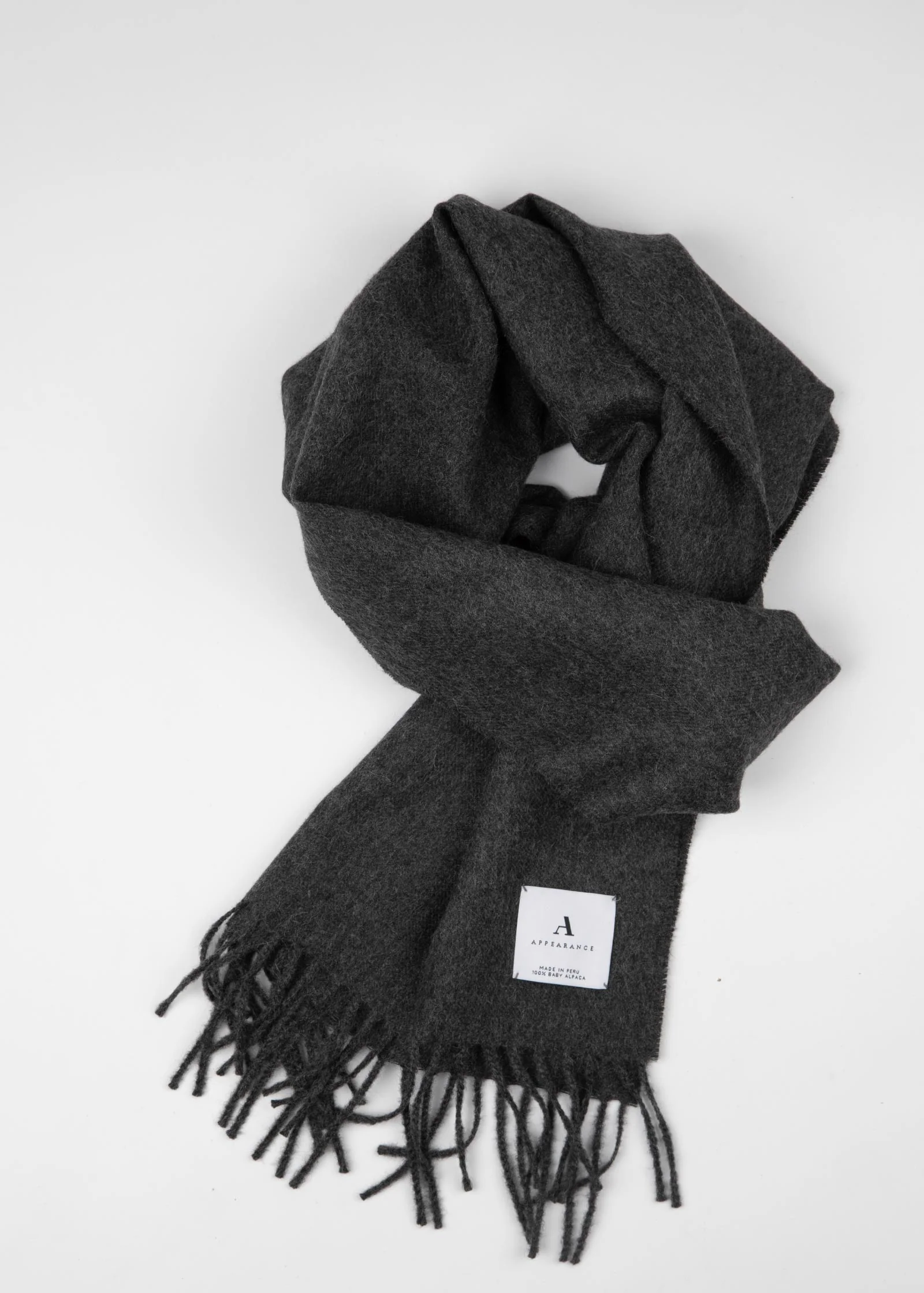 Alpaca Scarf, Graphite - Image 4