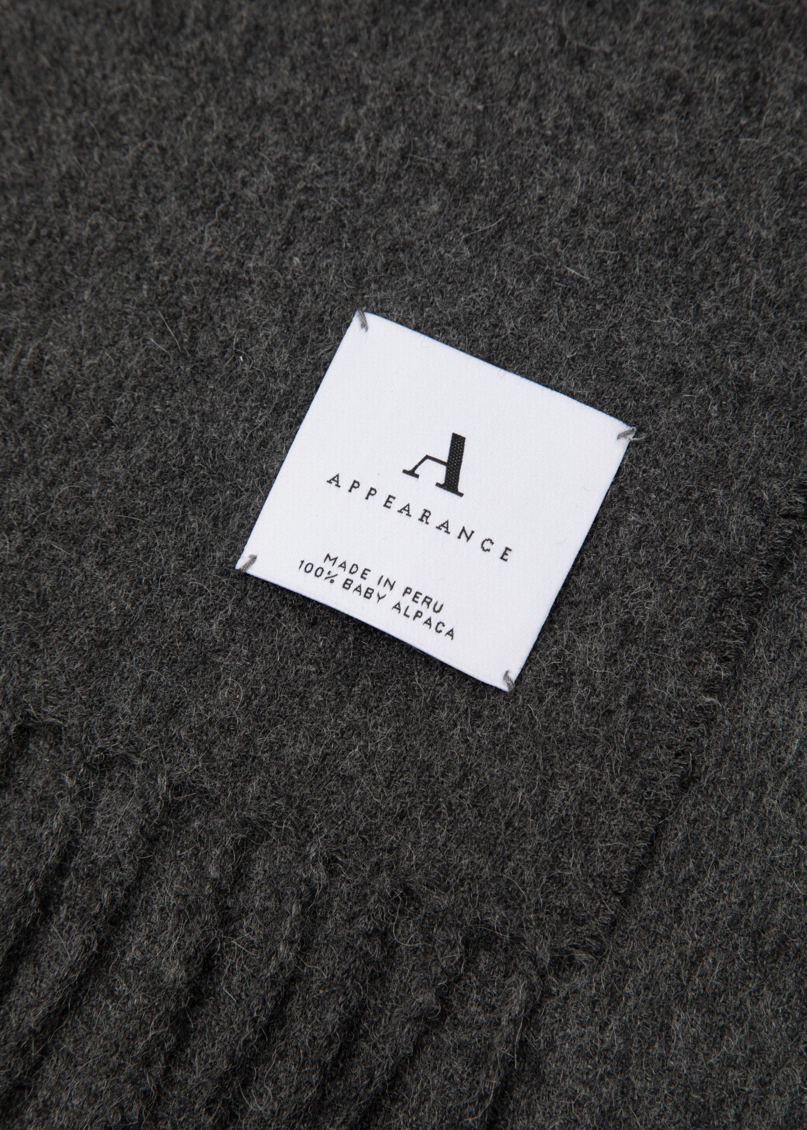 Alpaca Scarf, Graphite - Image 5