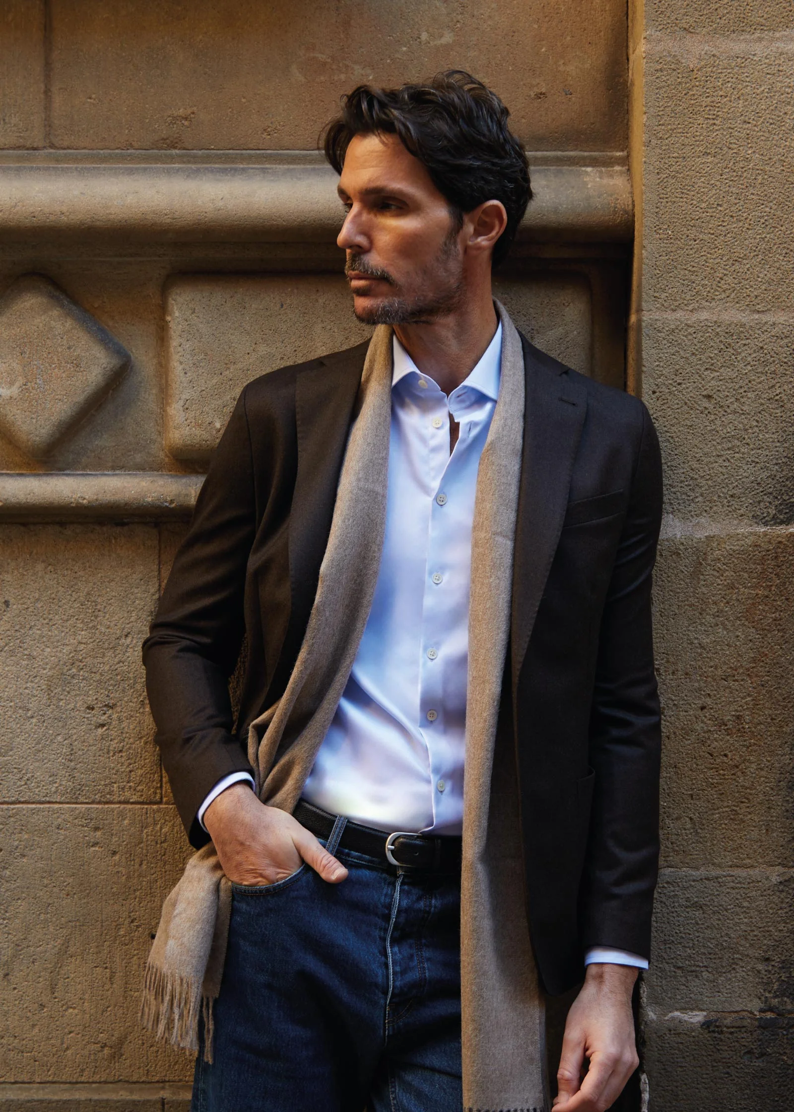 Alpaca Scarf, Light Camel - Image 5