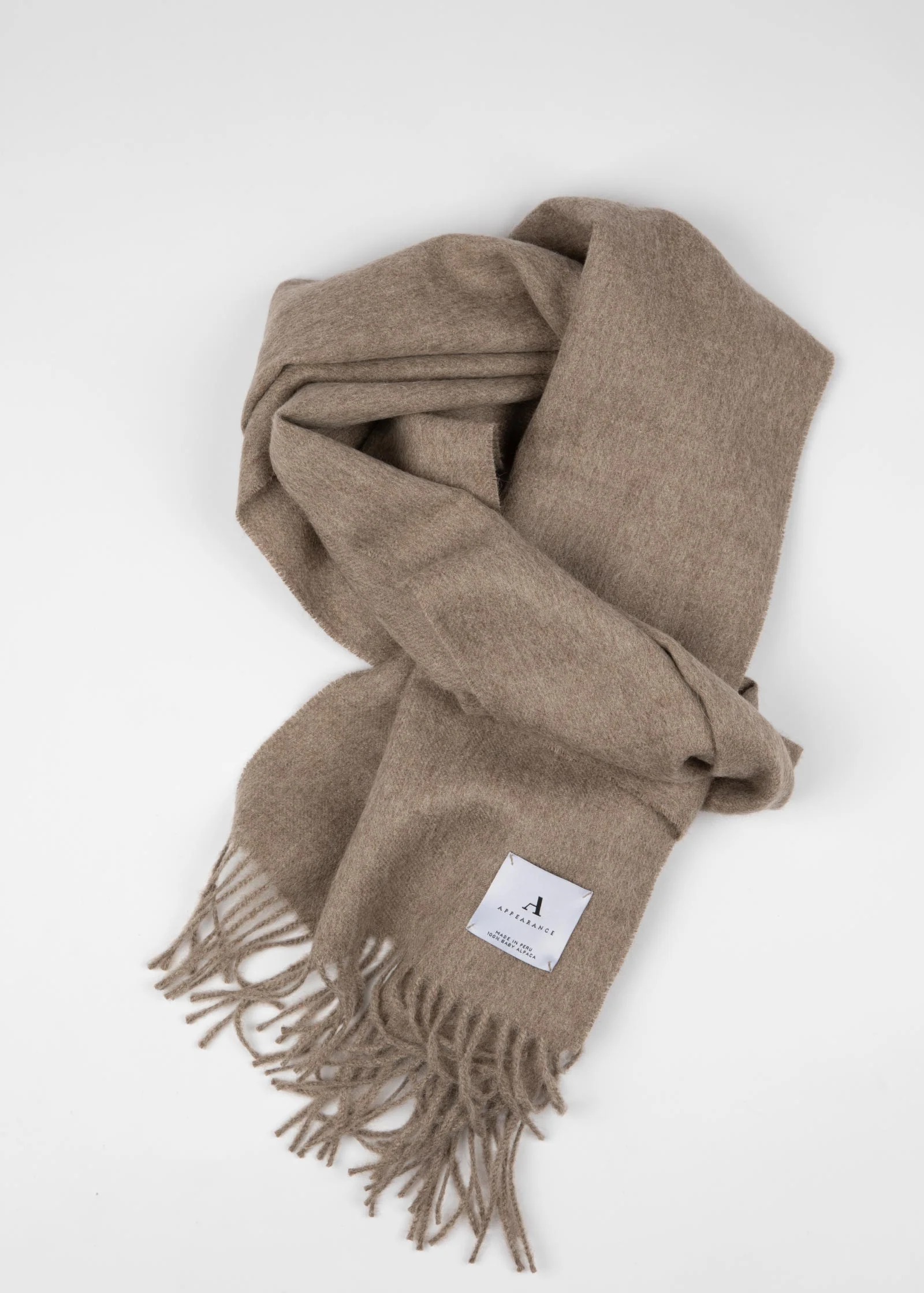 Alpaca Scarf, Light Camel - Image 6