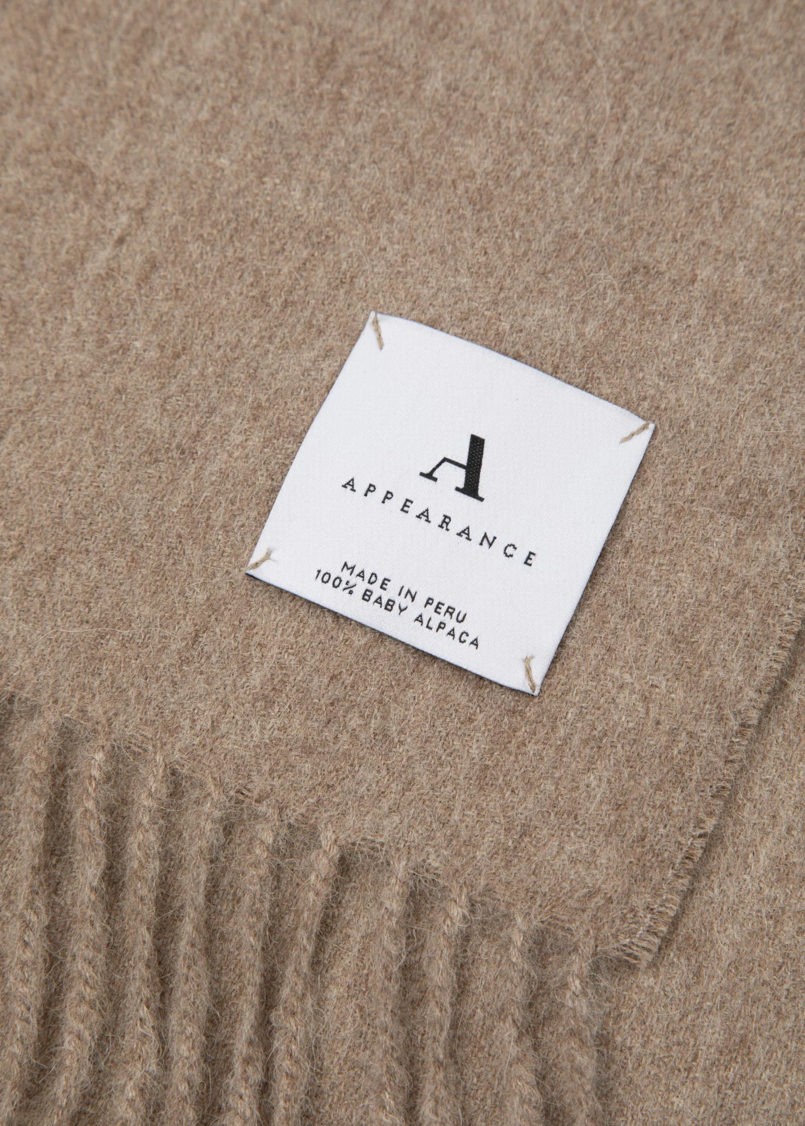 Alpaca Scarf, Light Camel - Image 7