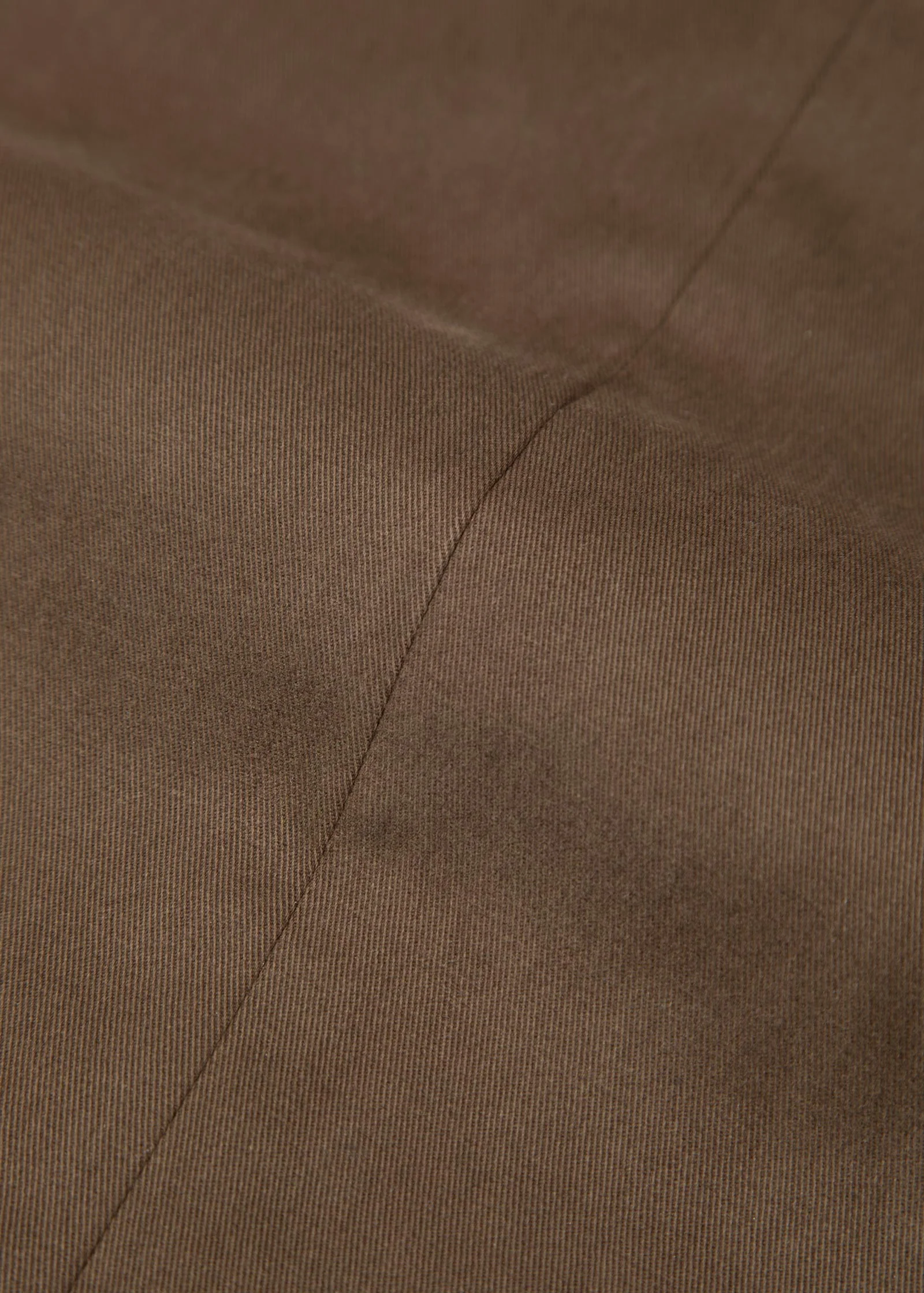 Brushed Cotton Twill Trousers, Brown - Image 11