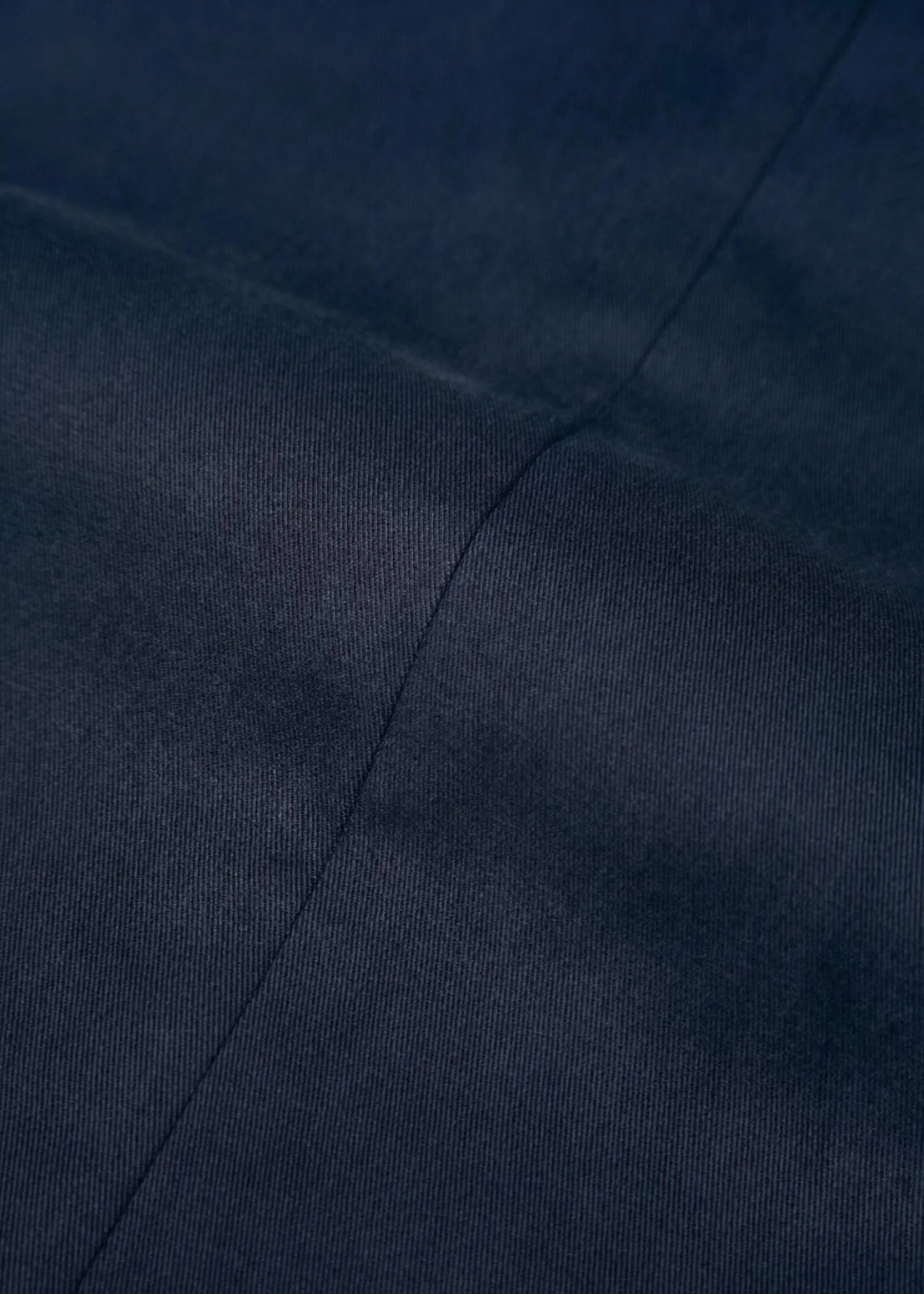 Brushed Cotton Twill Trousers, Navy - Image 10