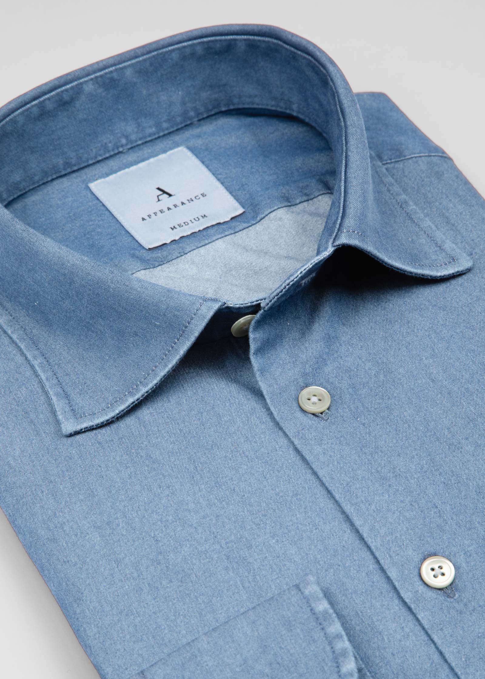 Denim Shirt, Light Blue - Image 12