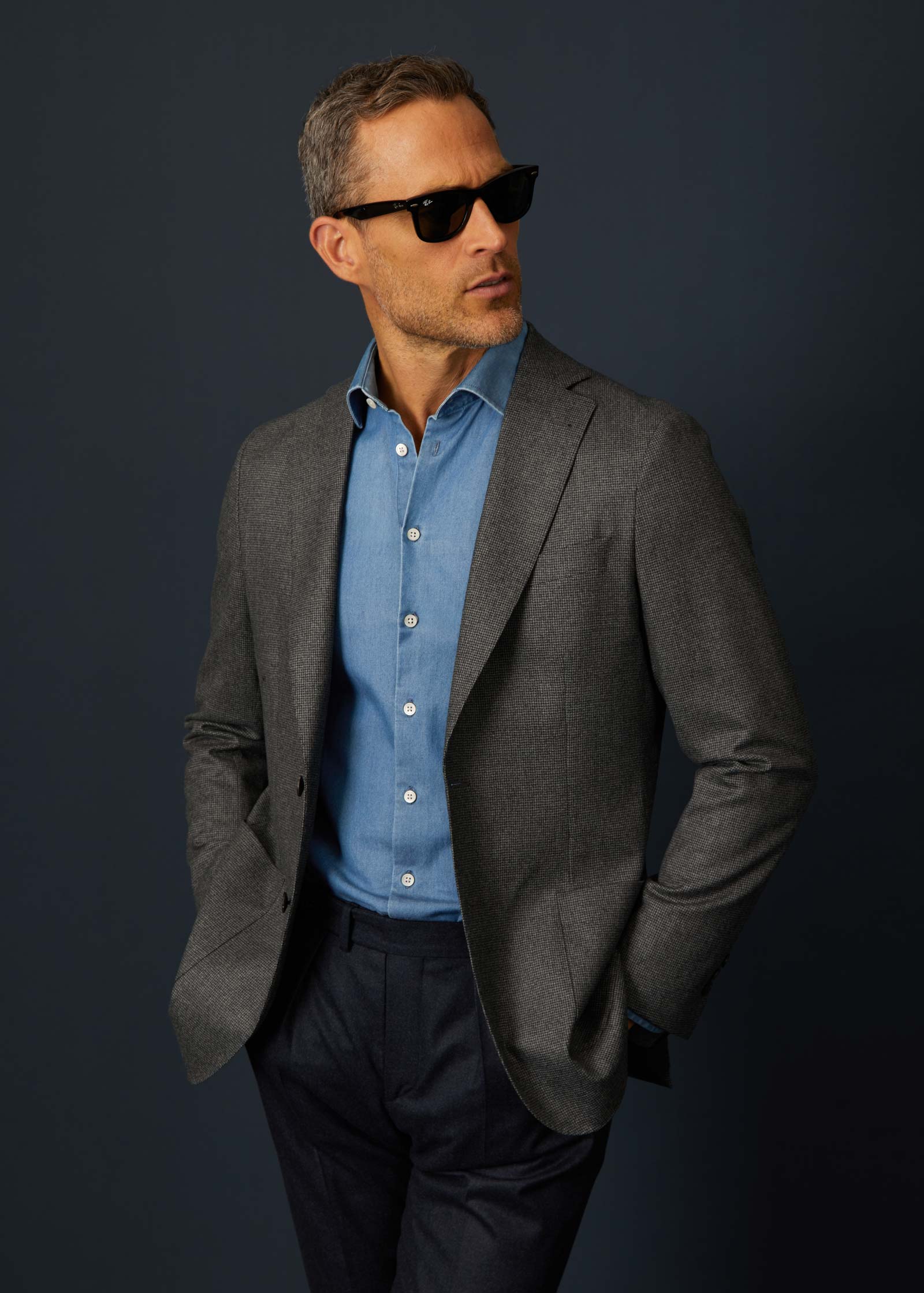 Denim Shirt, Light Blue - Image 4