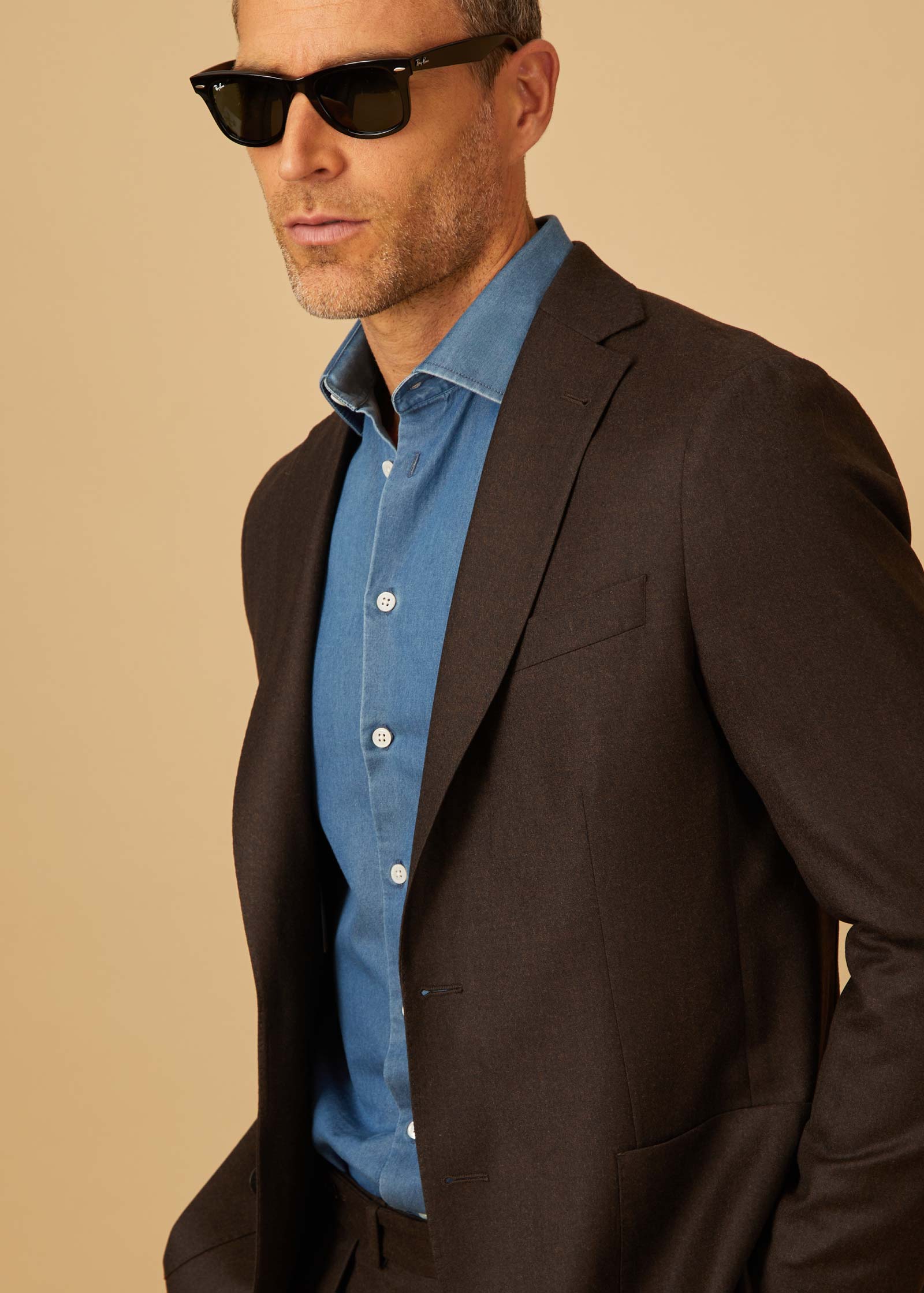 Denim Shirt, Mid Blue - Image 4