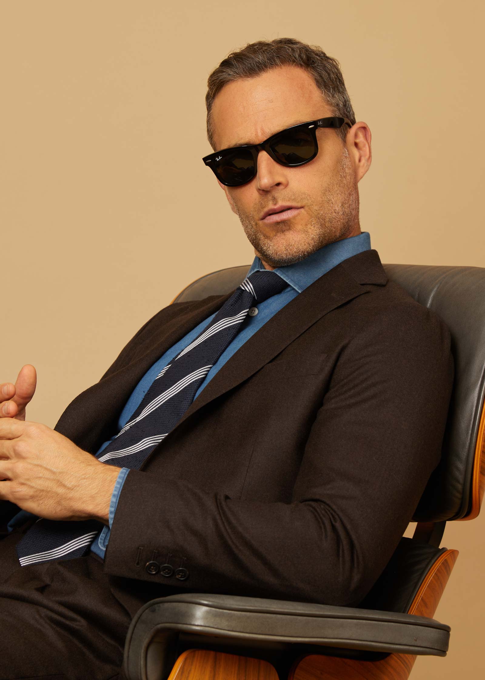 Denim Shirt, Mid Blue - Image 5