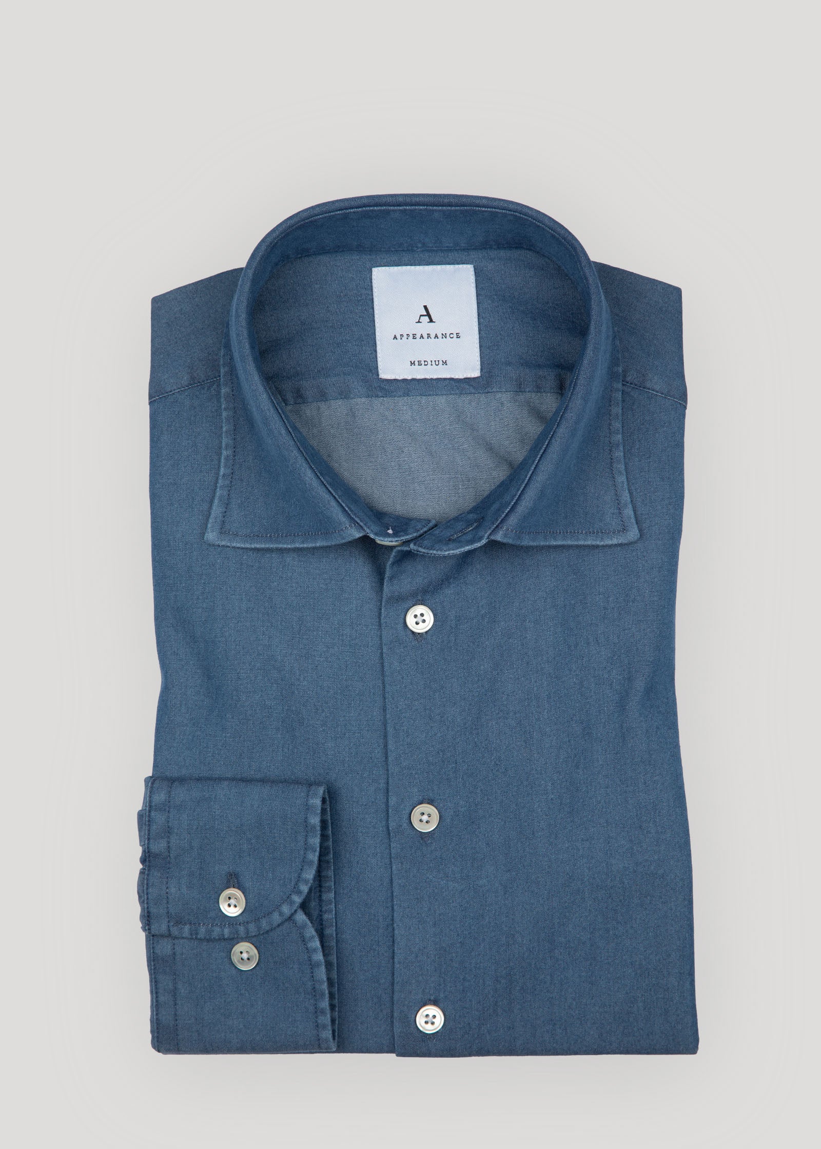 Denim Shirt, Mid Blue - Image 7
