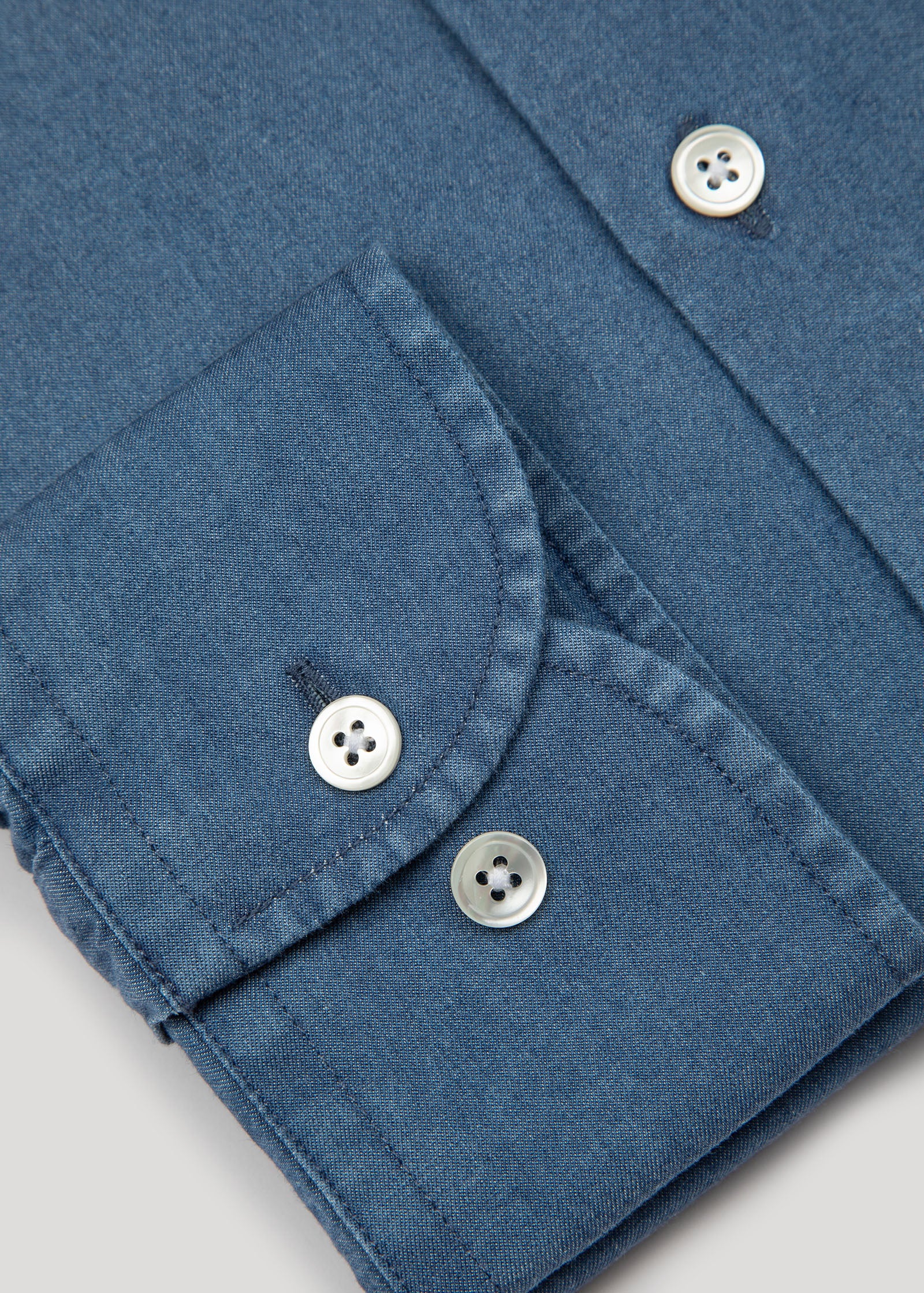 Denim Shirt, Mid Blue - Image 8