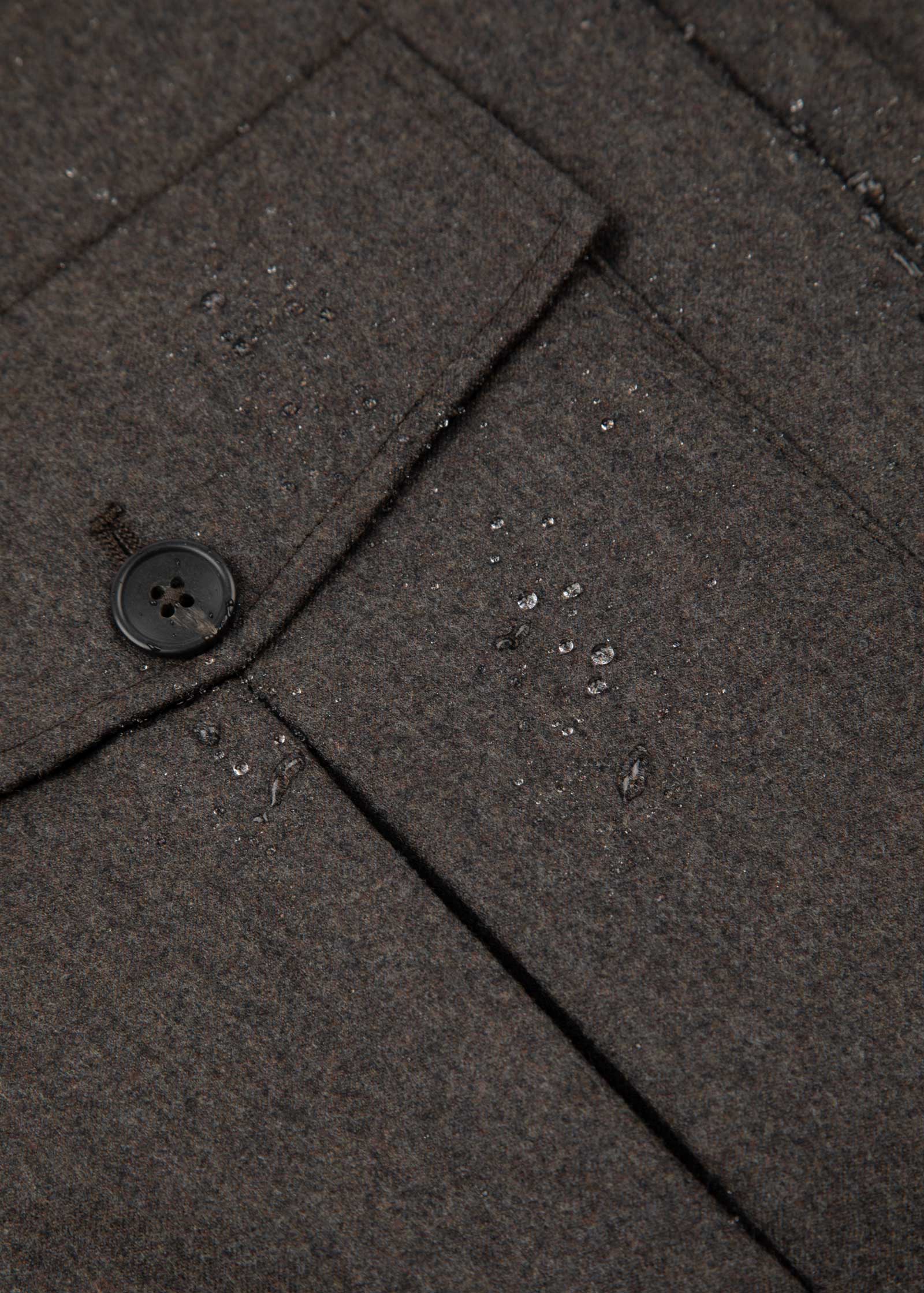 Flannel Blouson Jacket, Dark Brown - Image 10