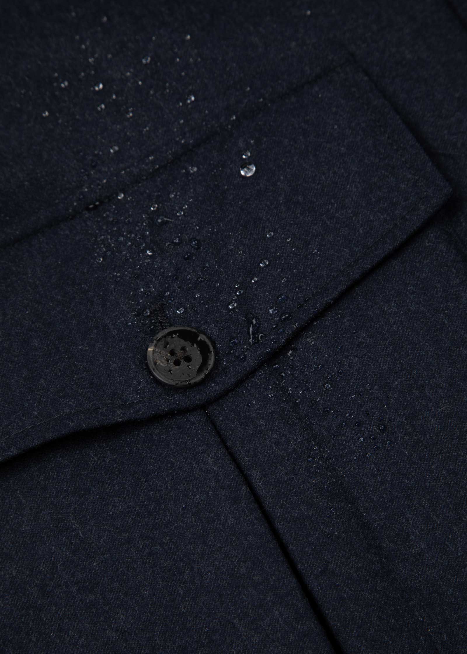 Flannel Blouson Jacket, Navy - Image 13