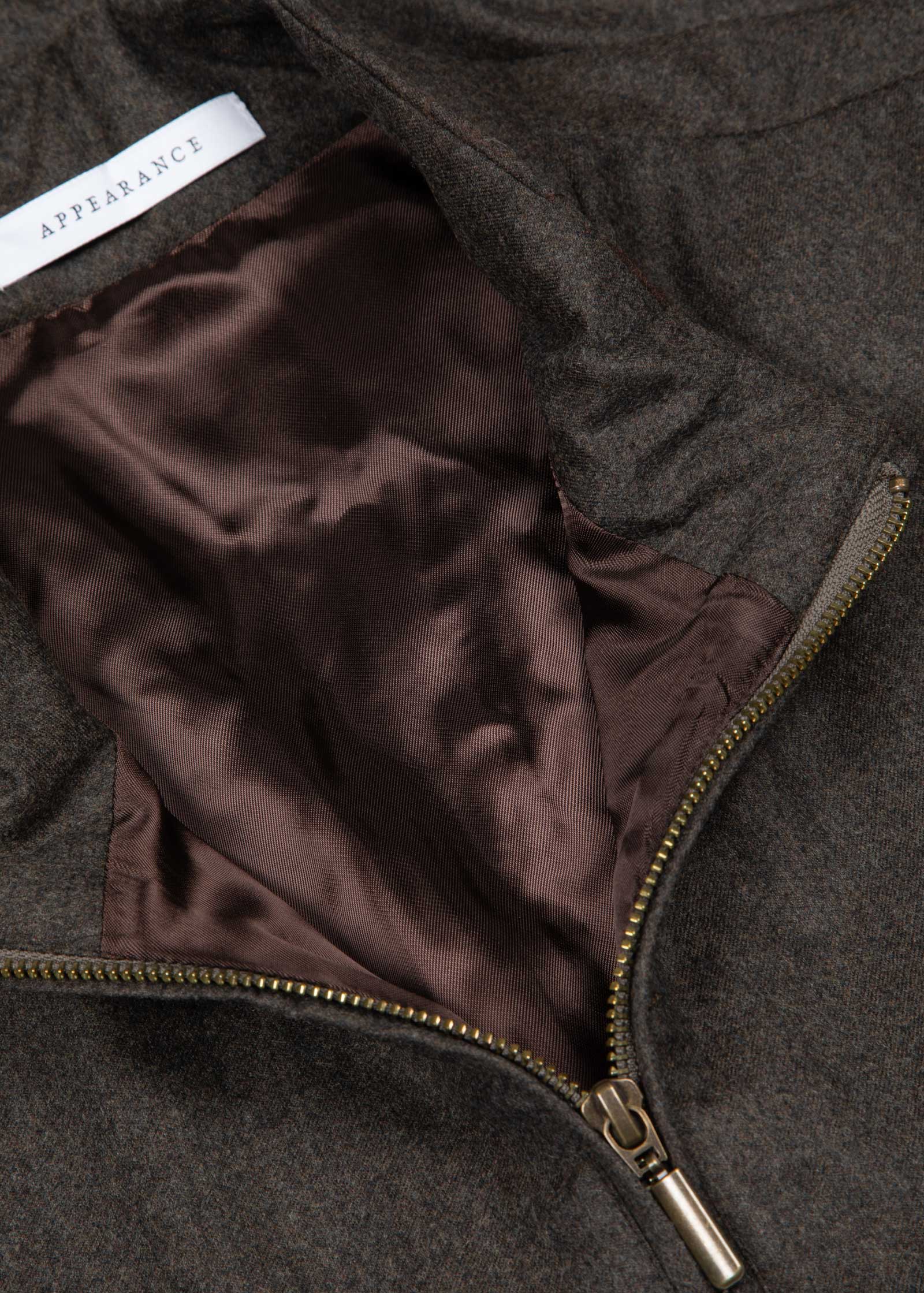 Flannel Blouson Vest 2.0, Dark Brown - Image 5