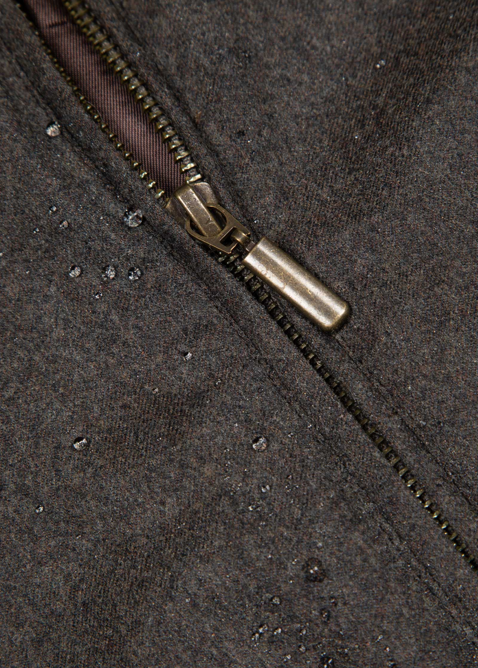 Flannel Blouson Vest 2.0, Dark Brown - Image 7