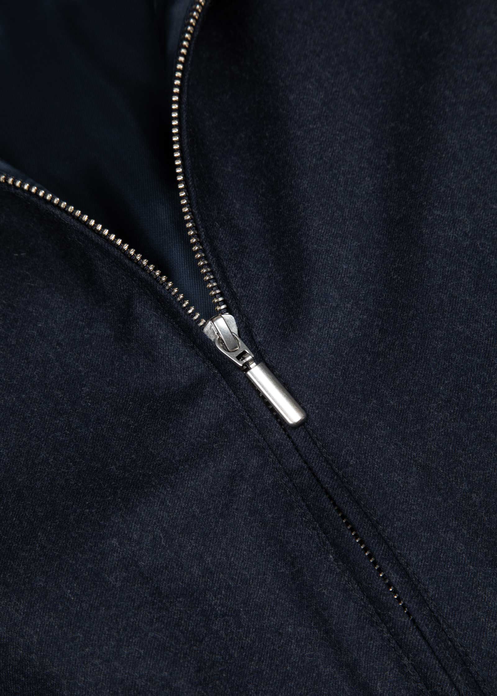 Flannel Blouson Vest 2.0, Navy - Image 11