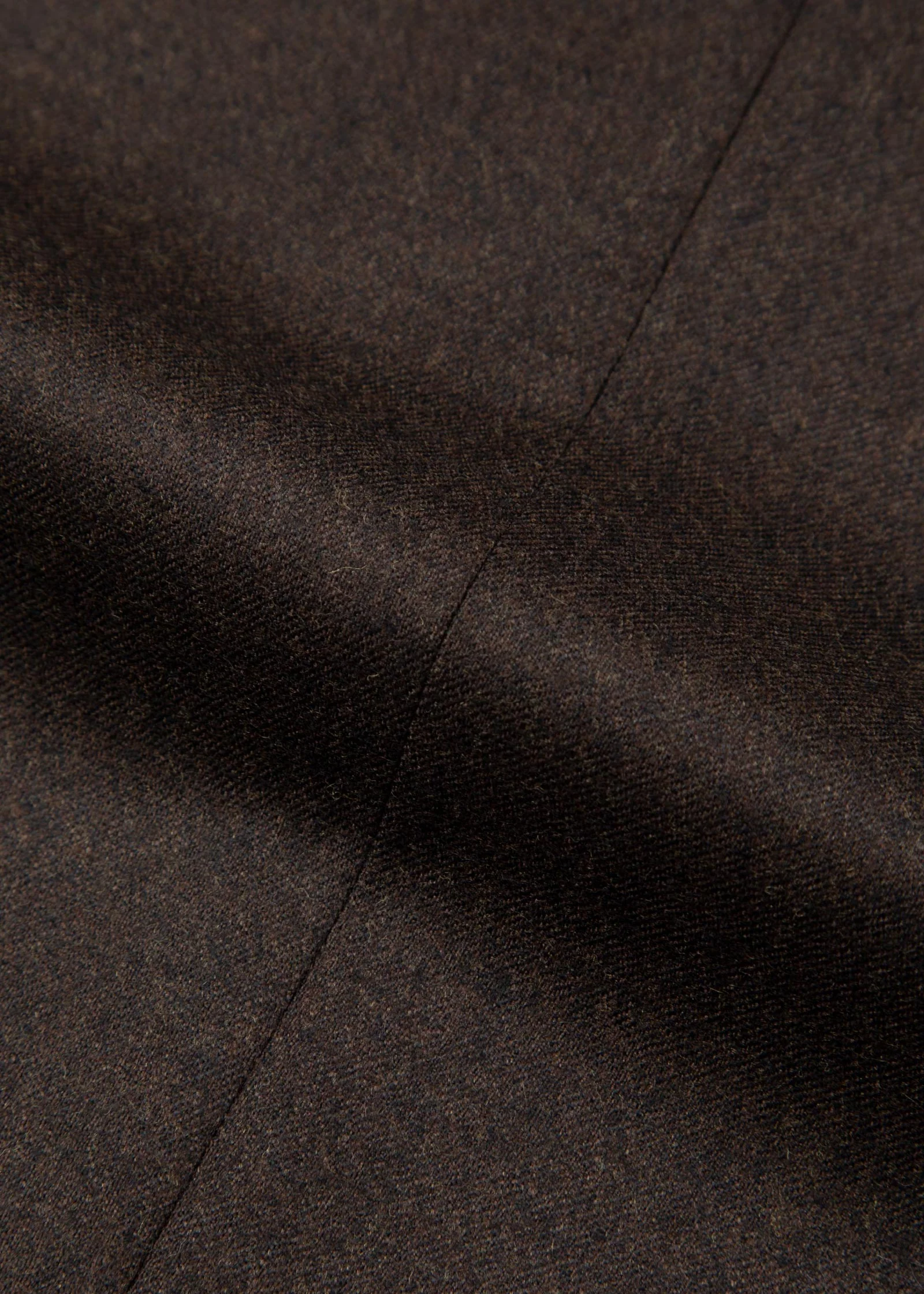 Flannel Trouser, Pleated, Dark Brown - Image 10