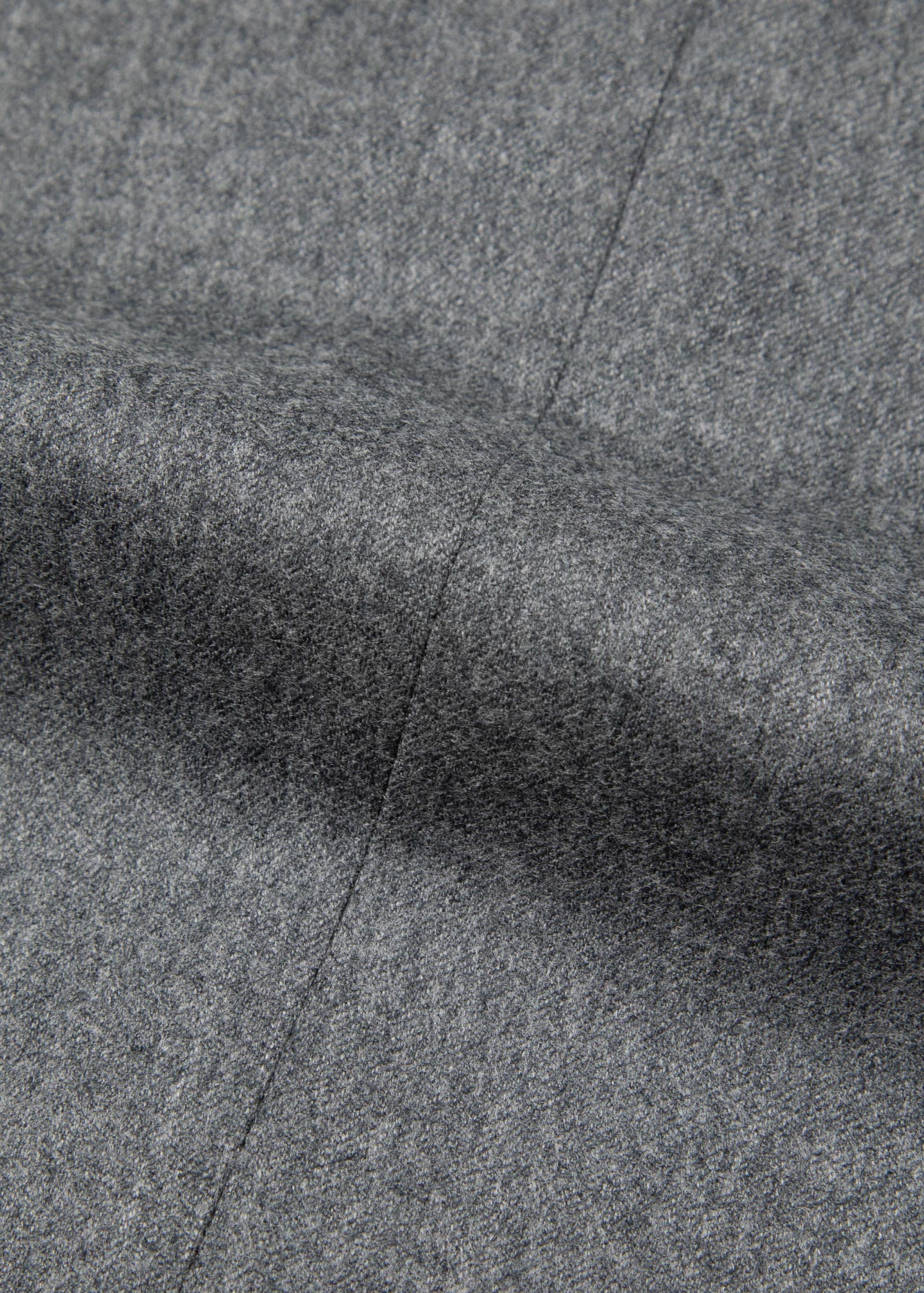 Flannel Trouser, Pleated, Mid Grey - Image 8