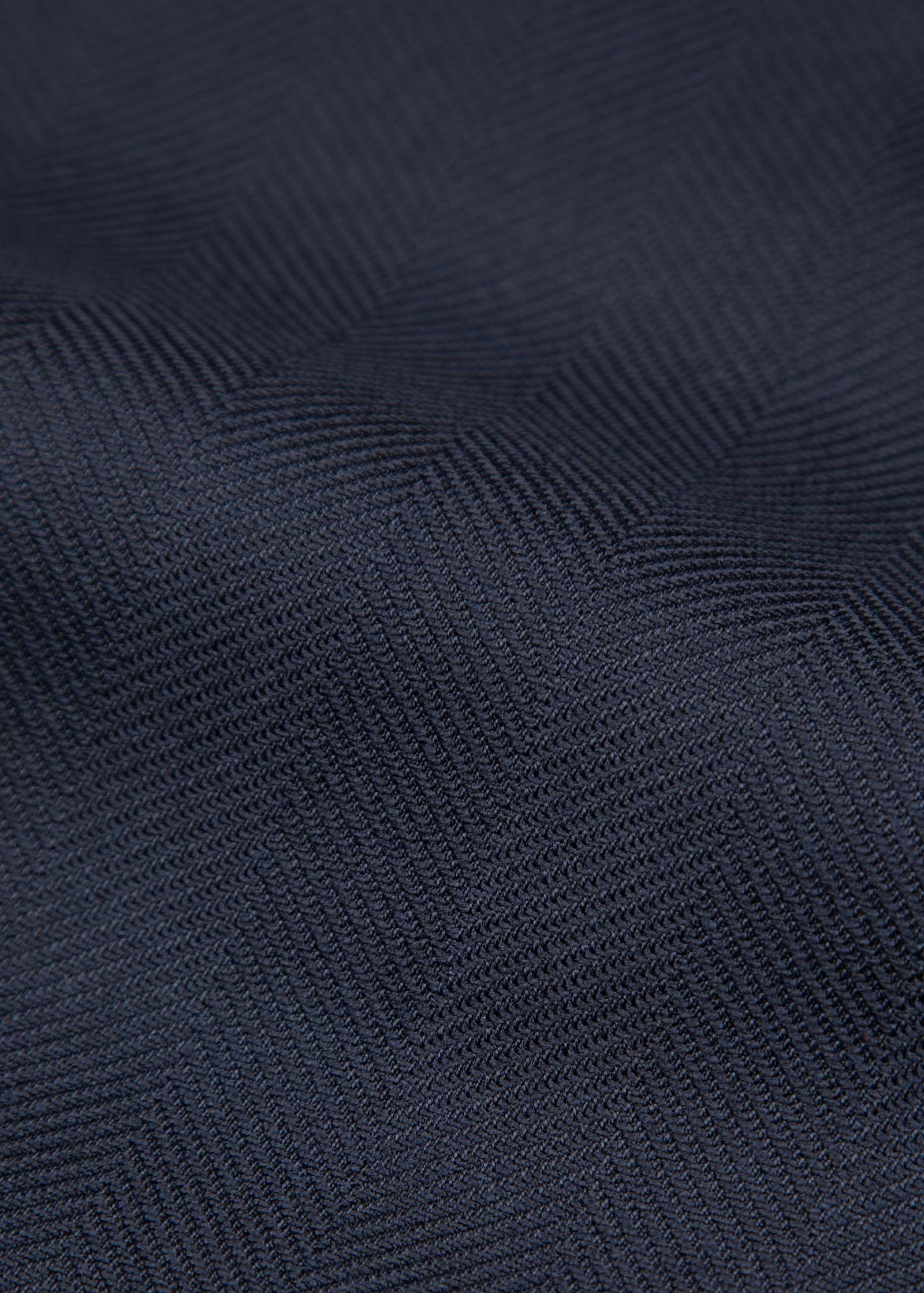 Herringbone Flex Wool Blazer, Unstructured, Dark Navy - Image 9