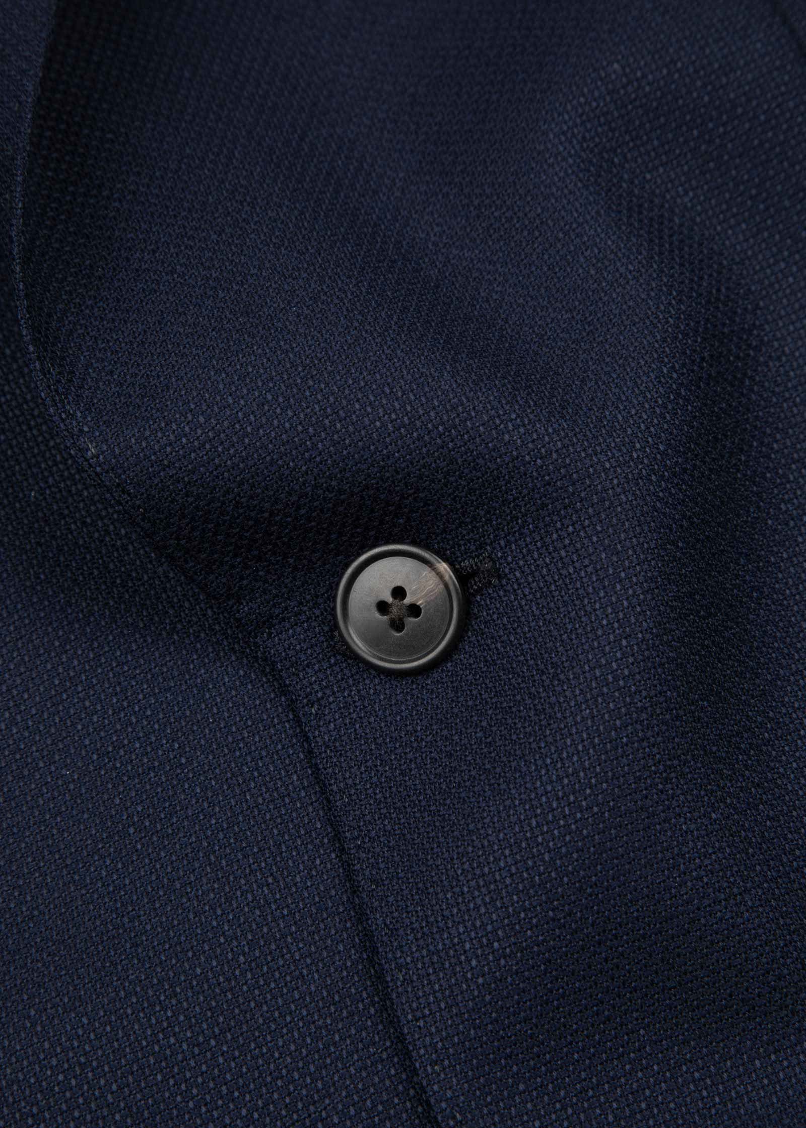 Hopsack Blazer, Unstructured, Navy - Image 9