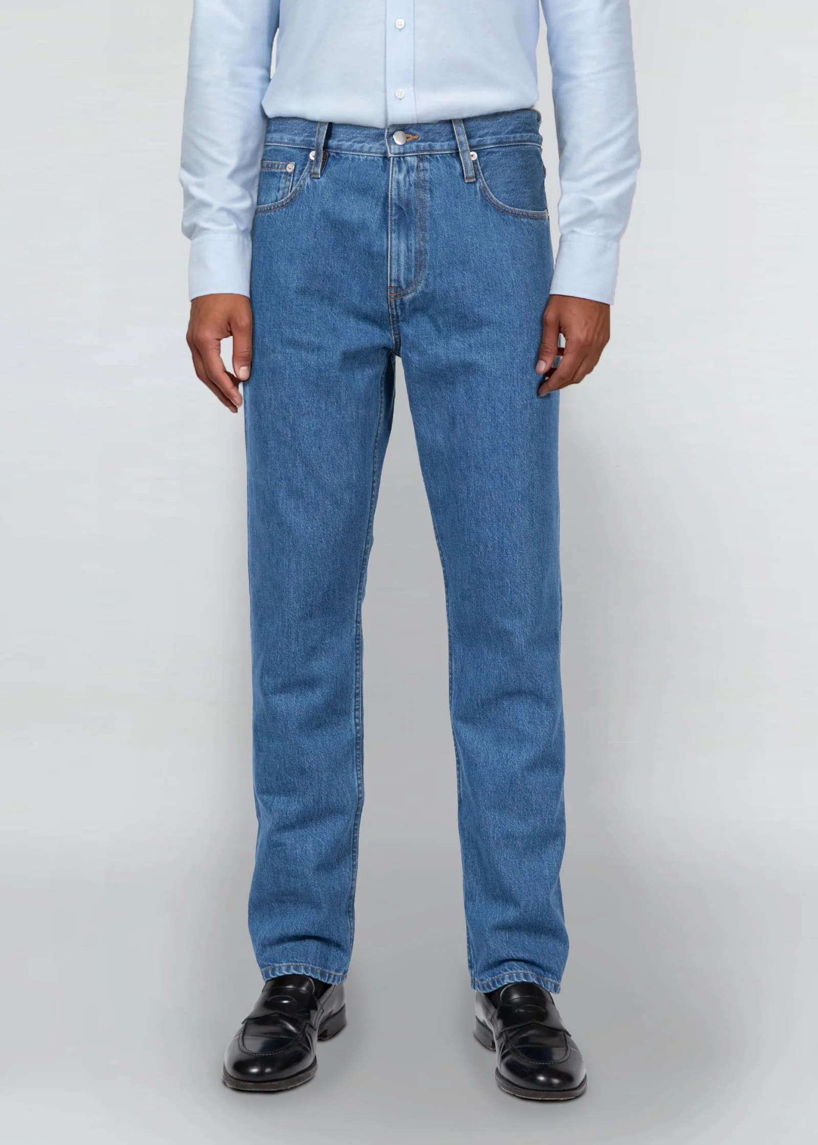 Jeans, Mid Blue, Regular Fit - Image 6