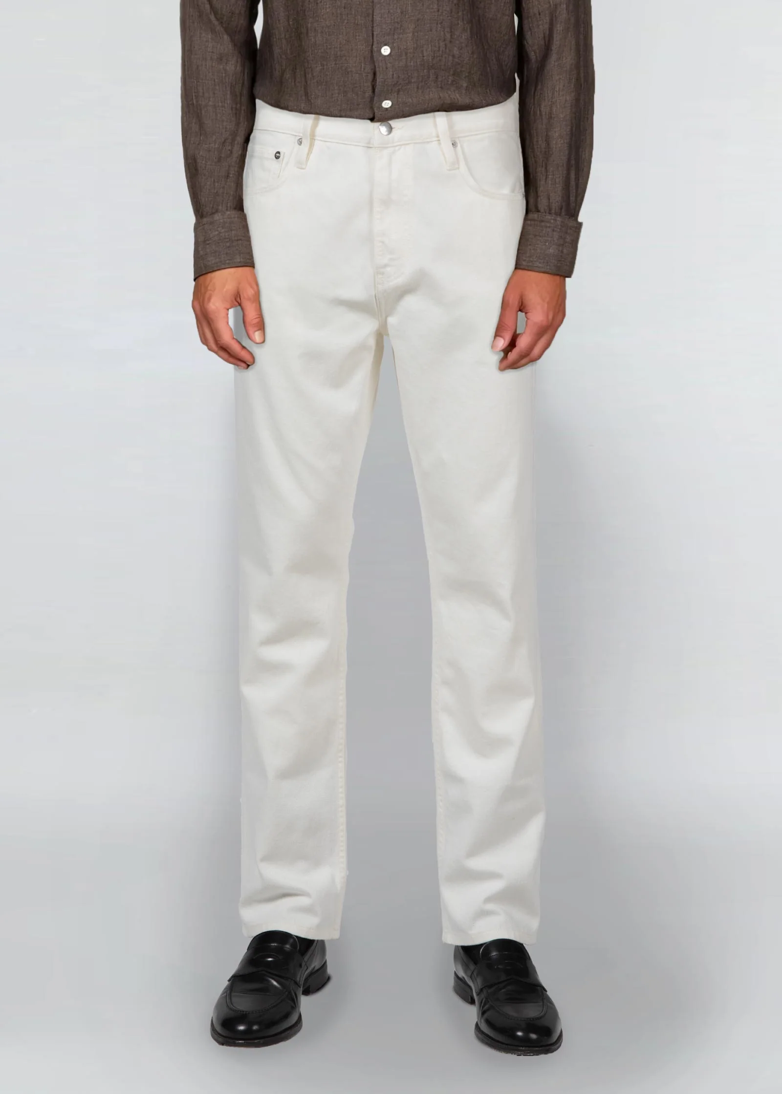 Jeans, Off White, Regular Fit - Image 10