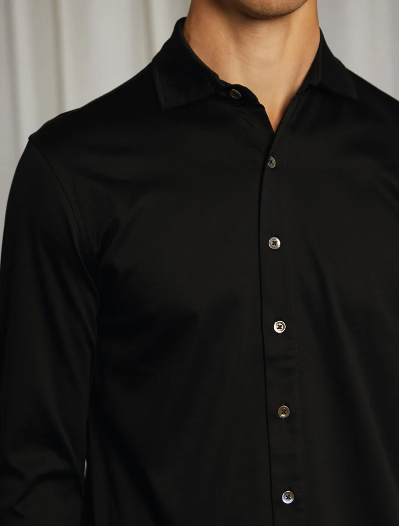 Jersey Shirt, Deep Black - Image 3