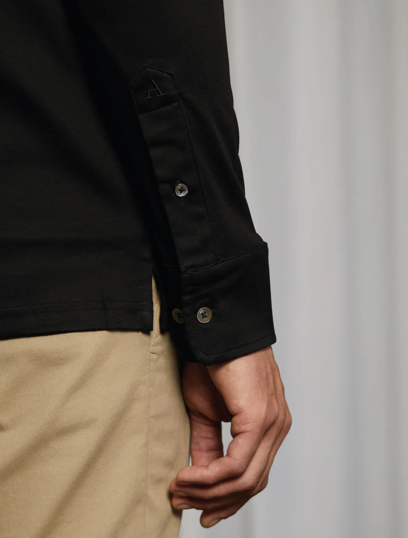 Jersey Shirt, Deep Black - Image 4