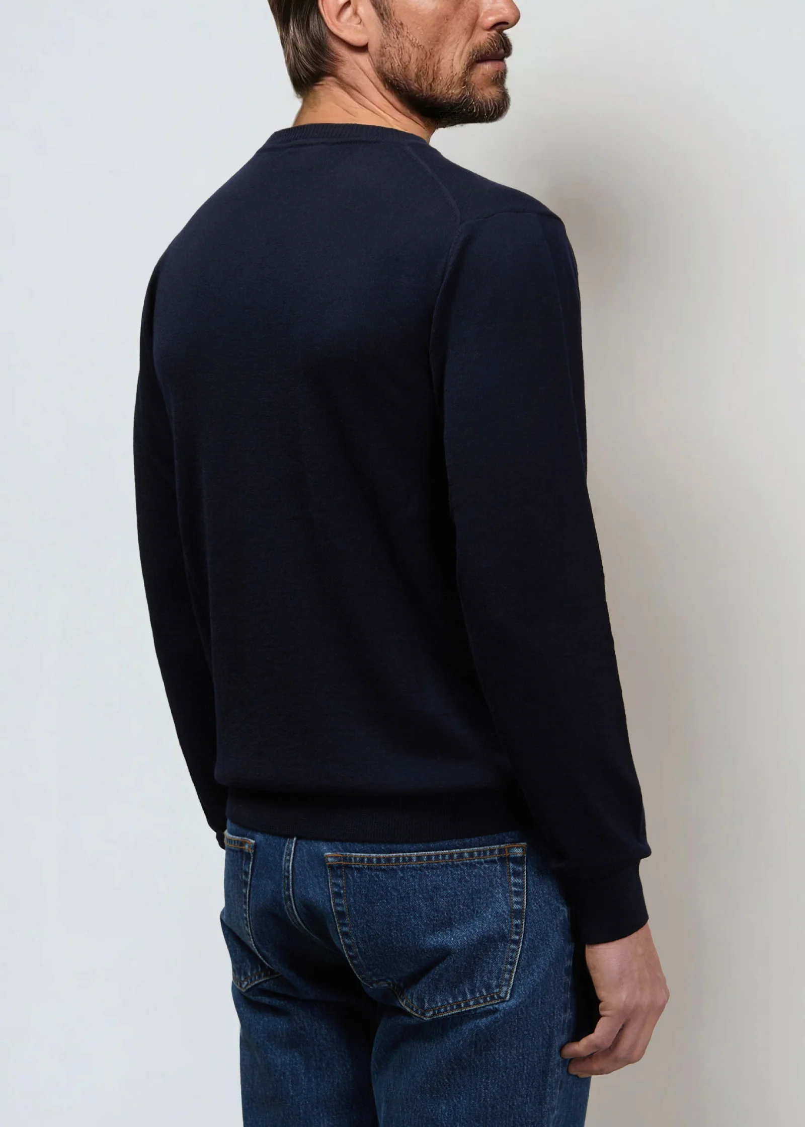 Merino Pullover, Dark Navy - Image 4