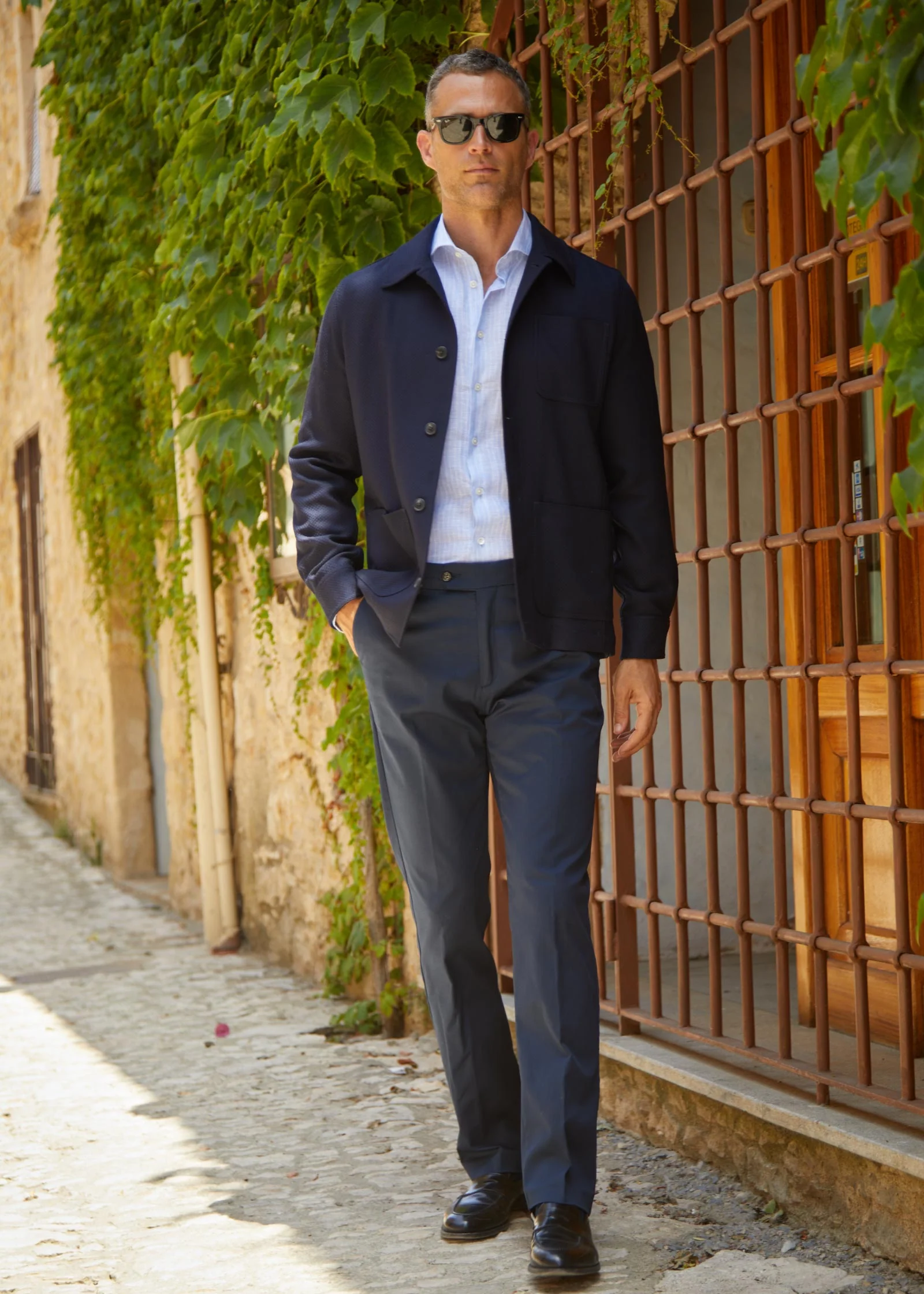 Regular-Fit Chino Trouser, Navy - Image 10