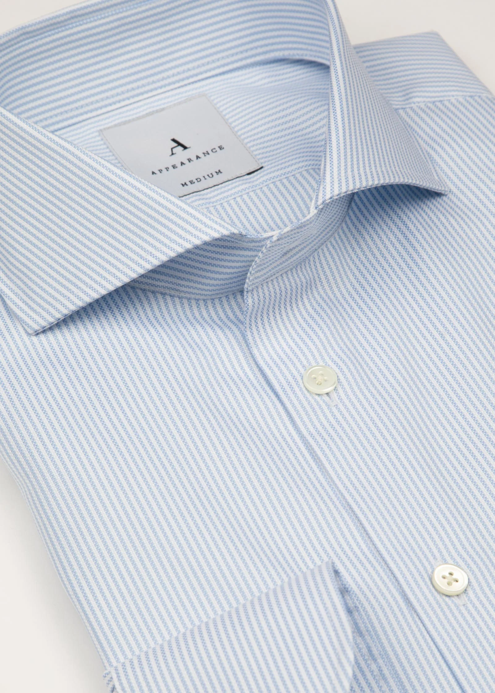 Royal Oxford Shirt, Thin Blue White Striped - Image 5