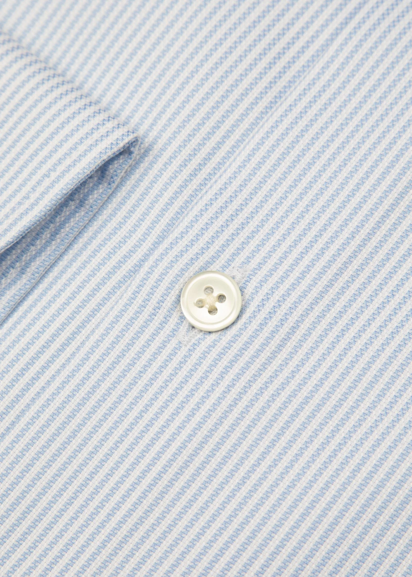 Royal Oxford Shirt, Thin Blue White Striped - Image 7