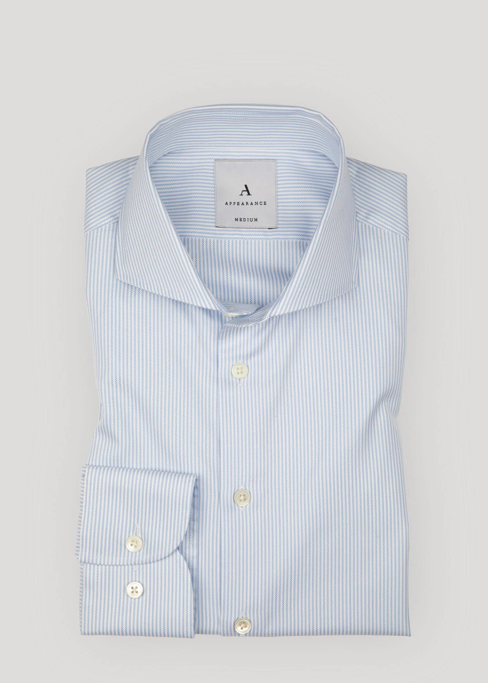 Royal Oxford Shirt, Thin Blue White Striped - Image 8