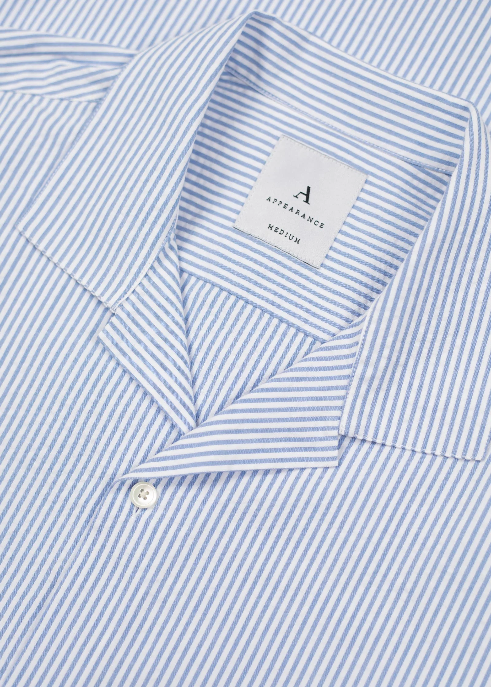 Seersucker Camp Collar Shirt, Brilliant Blue / White - Image 5