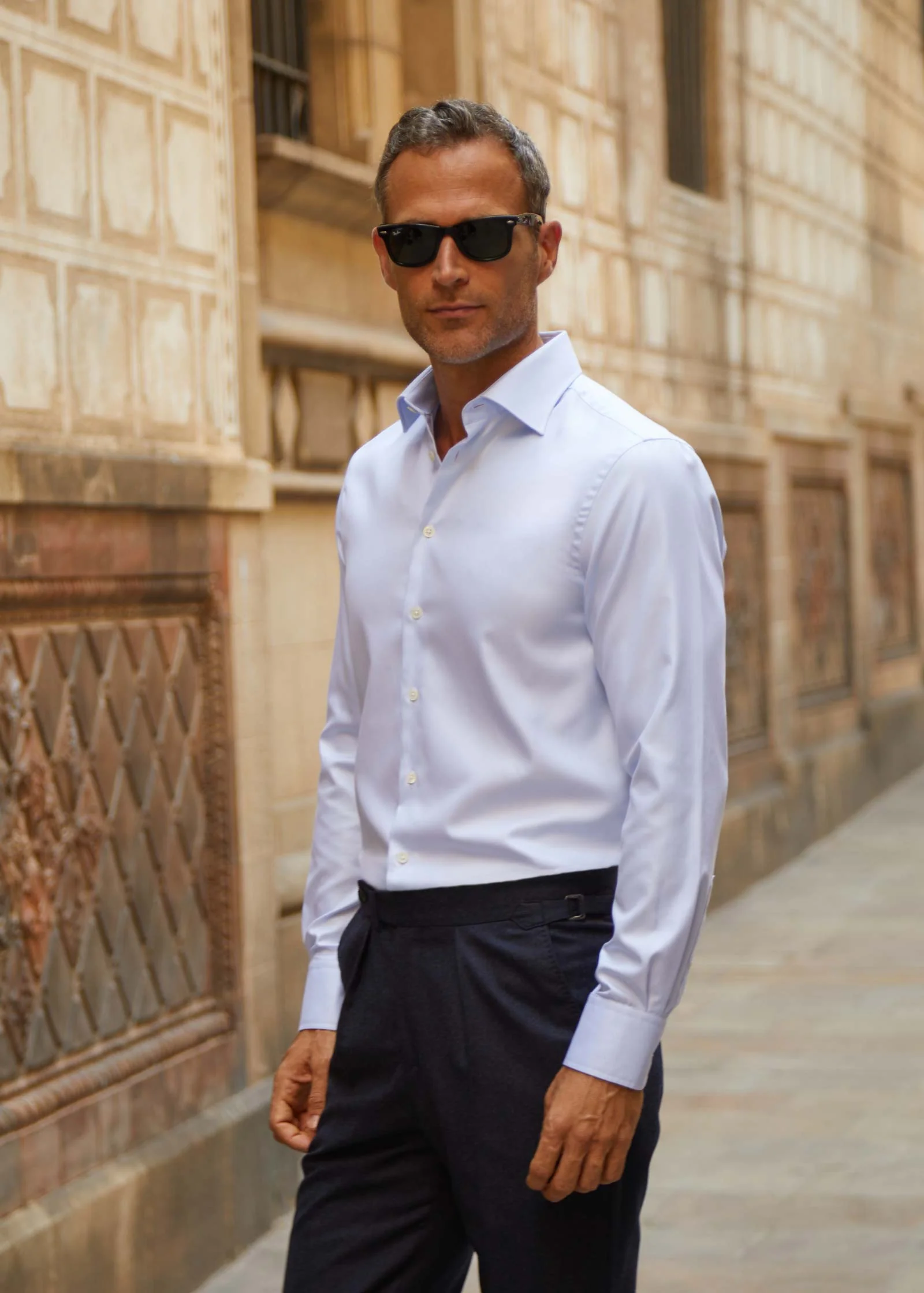 Twill Shirt, Pale Blue Deep Twill - Image 4