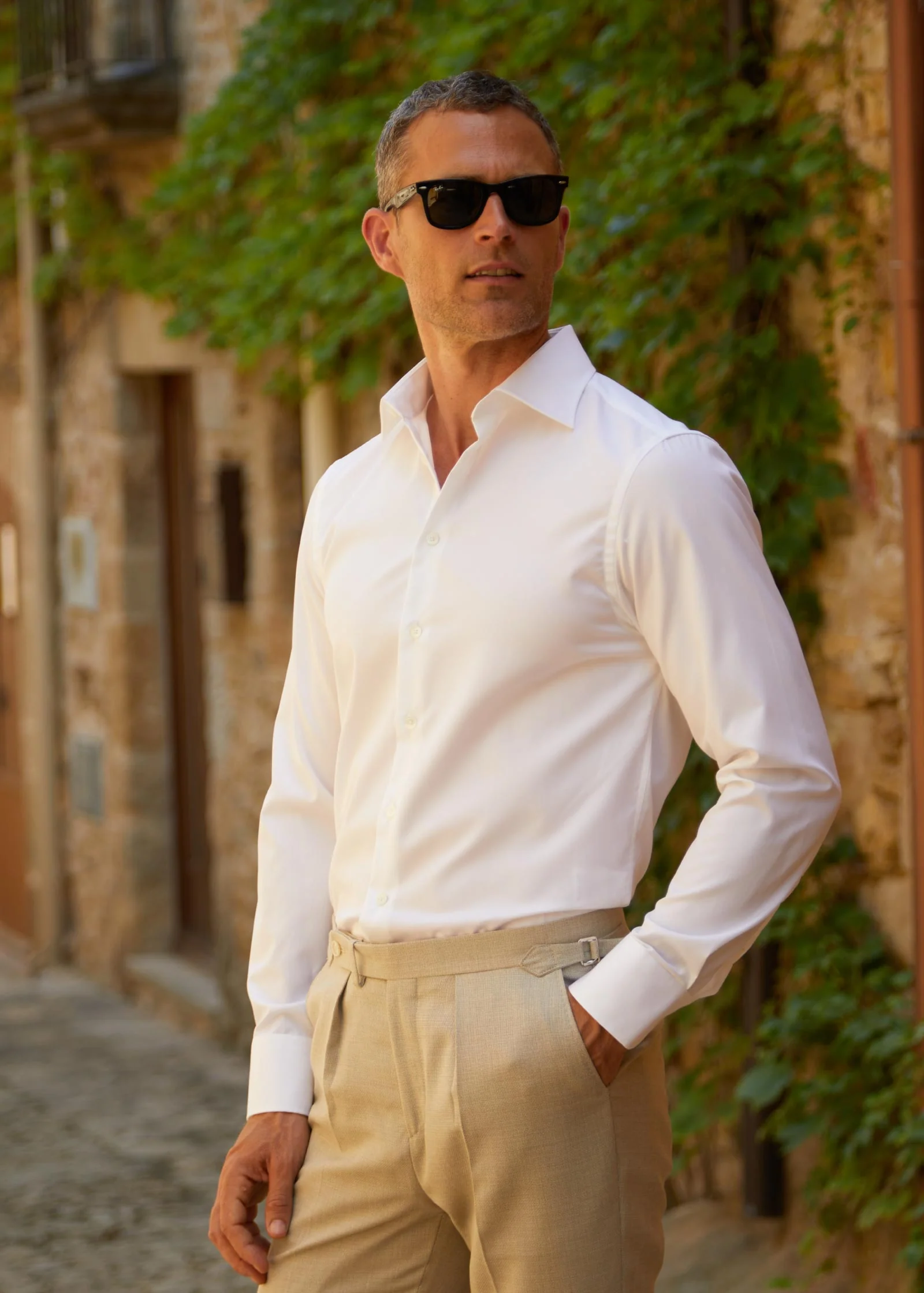 Twill Shirt, Pure White - Image 7